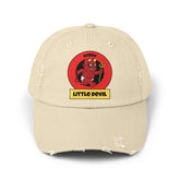 Horny Little Devil - Cotton Twill Distressed Baseball Cap - Witty Twisters Fashions